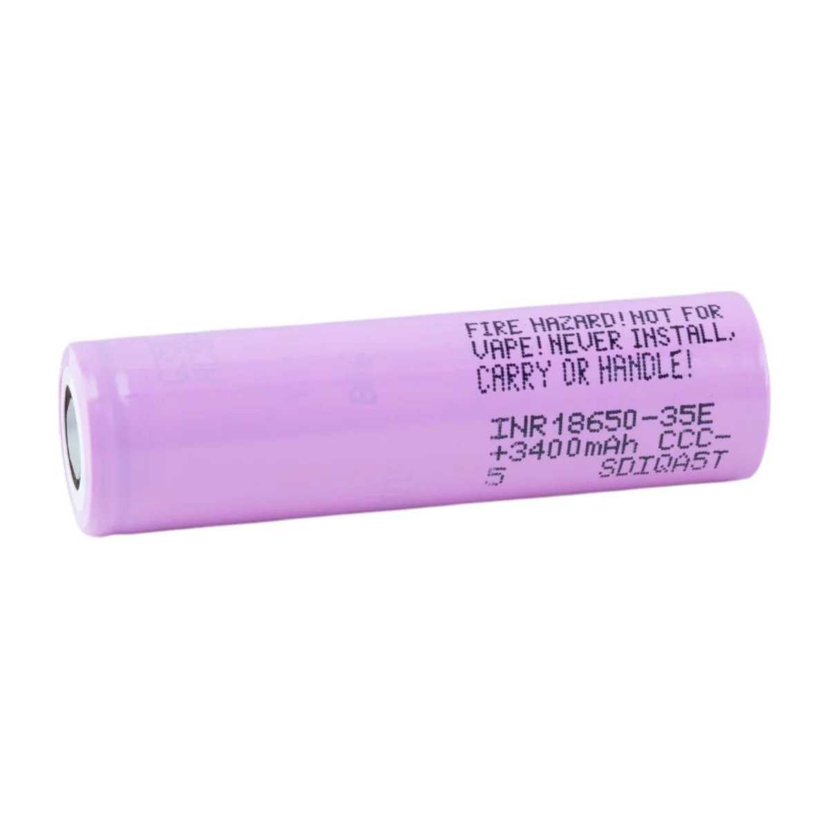 Two Samsung 35E 18650 batteries